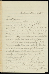 Letter from George Bradburn, Melrose, to William Lloyd Garrison, Dec. 11, 1864