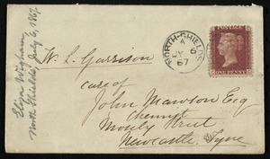 Letter from Eliza Wigham, South Preston Villa, North Shields, to William Lloyd Garrison, 6 . 7 . [18]67