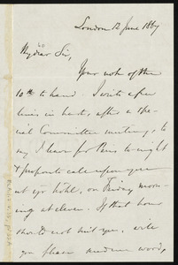 Letter from Louis Alexis Chamerovzow, London, [England], to William Lloyd Garrison, 12 June 1867