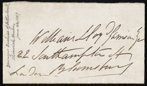 Letter from Harriet Elizabeth Georgiana Leveson-Gower, Duchess of Sutherland, Chiswick, [England], to William Lloyd Garrison, June 24th, [1867]
