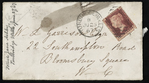 Letter from Jane Ashby, 1 Waterloo Villas, Calverly St[reet], Tonbridge Wells, [Kent, England], to William Lloyd Garrison, June 25, [18]67