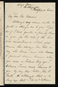 Letter from Annie Neill Hollins, Lodge Farm, Snitterfield, Stratford on Avon, [England], to William Lloyd Garrison, July 15th, 1867