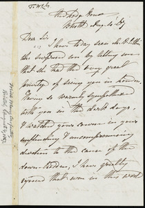 Letter from Mary Carpenter, Red Lodge House, Bristol, [England], to William Lloyd Garrison, Aug. 4, [18]67