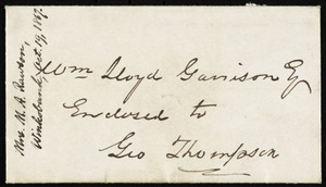 Letter from Mary Anne Rawson, Wincobank Hall, Rotherham, [England], to William Lloyd Garrison, Oct. 19, 1867