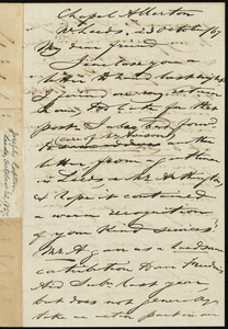 Letter from Joseph Lupton, Chapel Allerton, W. Leeds, [England], to William Lloyd Garrison, 23 October / [18]67