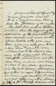 Letter from Samuel Barrett, Concord, Mass, to William Lloyd Garrison, April 10th, [18]69