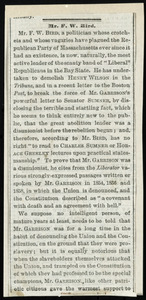 Letter from Robert Carter, Appletons' Journal, Editorial Rooms, 349 & 551 Broadway, New York, to William Lloyd Garrison, Aug. 26, 1872