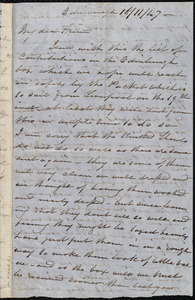 Letter from Jane Wigham, Edinburgh, [Scotland], to Maria Weston Chapman, 16/11/[18]47