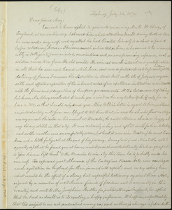 Letter from William Lloyd Garrison, Roxbury, [Mass.], to Samuel May, July 23, 1875