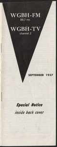 WGBH Program Schedule September 1957