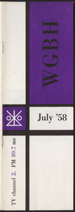 WGBH Program Schedule July 1958