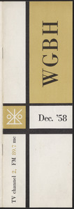 WGBH Program Schedule December 1958