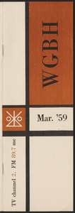 WGBH Program Schedule March 1959