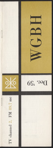 WGBH Program Schedule December 1959