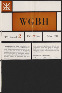 WGBH Program Schedule March 1960