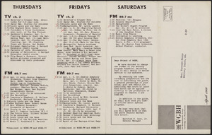 WGBH Program Schedule April 1960