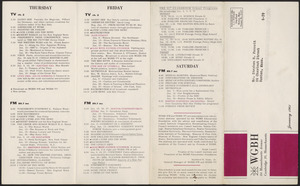 WGBH Program Schedule January 1961