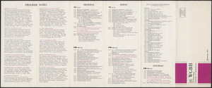 WGBH Program Schedule January 1963