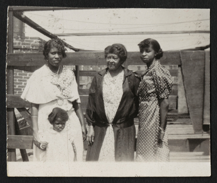 Henrietta "Yetta" Burke (nee Brown), Keitha's mother, Margaret Hall Brown, Keitha's grandmother, and Catherine Atkins (nee Brown), Keitha's maternal aunt