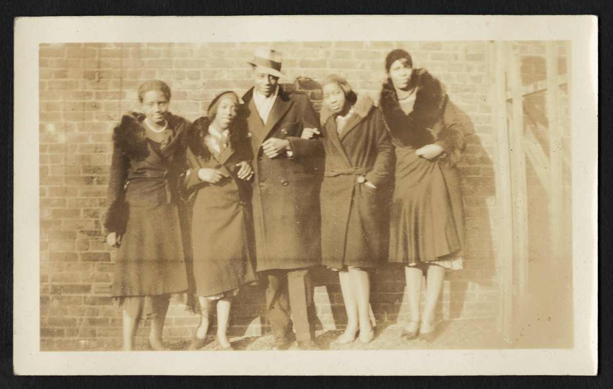 Unknown, Irma Barton Askew, Brandford Burke, Keitha's father, Estelle Barton Yearwood, and Dorothy Barton