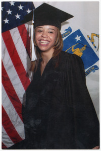 UMass Boston graduation photo for Ashley Montgomery (granddaughter of Myrtle's brother, Irvin Toon)
