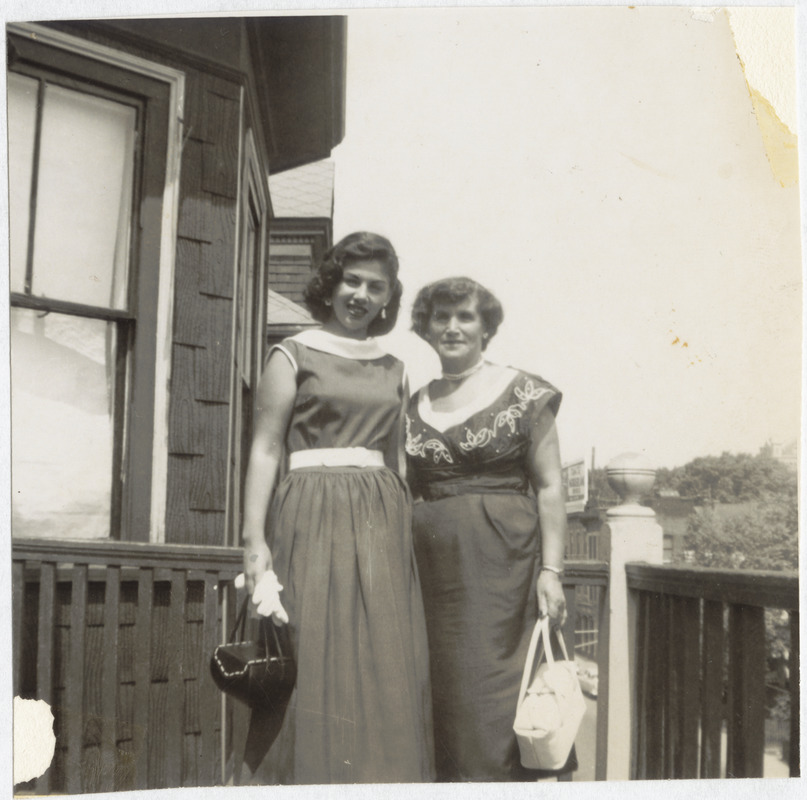 Paula Brown with her mother, Ethel Brown