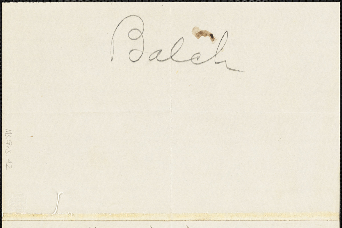 C. F. Beck, 310 Chestnut St., autograph letter signed to R. W. Griswold