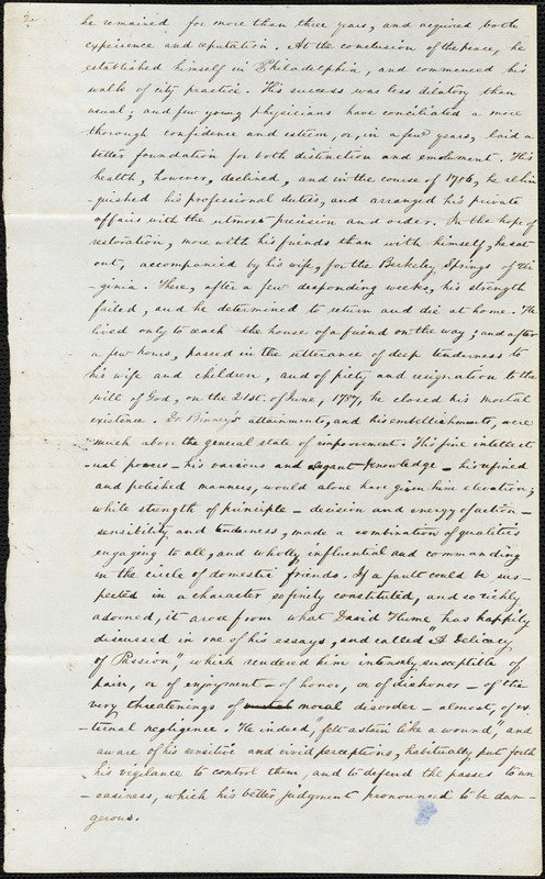 Barnabas Binney manuscript by unidentified writer
