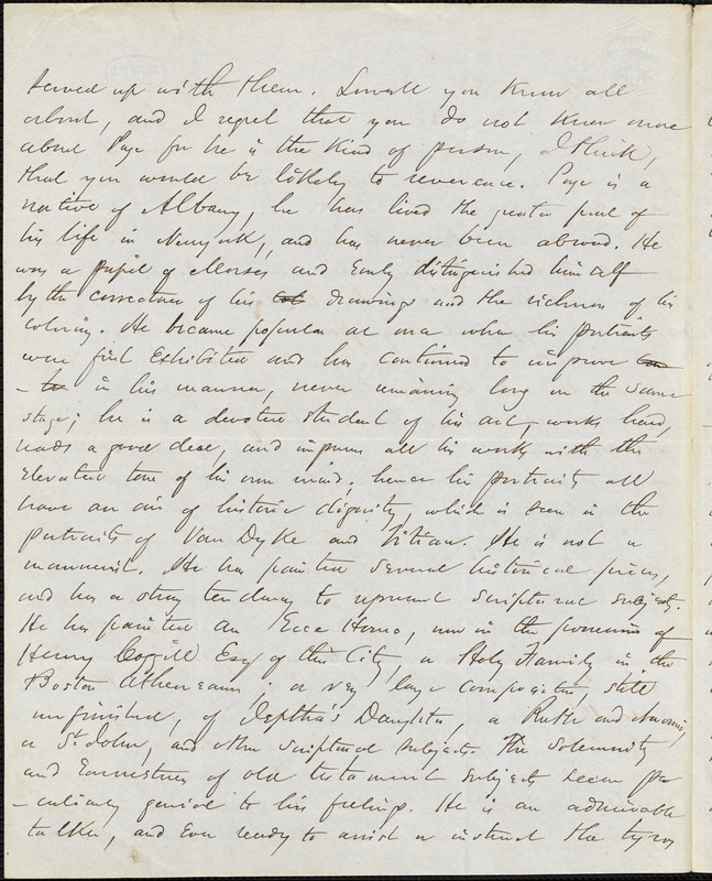 Charles Frederick Briggs, autograph letter signed to R. W. Griswold, [6 August 1848?]