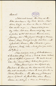 Henry Charles Carey, Burlington, NJ., autograph letter signed to R. W. Griswold, 5 August 1851