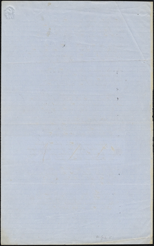 Alice Cary manuscript poem: "The Wood Lily."