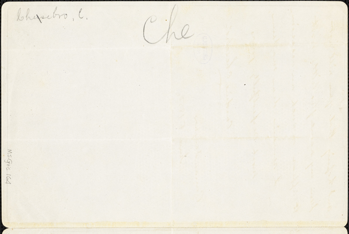 Caroline Chesebro, Canandaigua, NY., autograph letter signed to Mary E. Hewitt, 5 June 1850