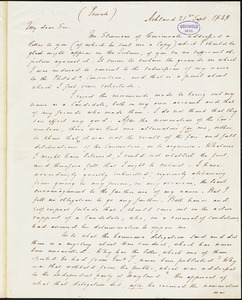 Henry Clay, Ashland, KY., autograph letter signed to Horace Greeley, 21 September 1848