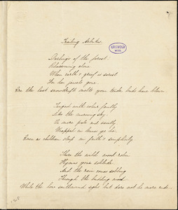 Rose (Terry) Cooke manuscript poem, 18 April: "Trailing Arbutus."