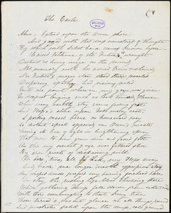 H. S. de G. manuscript poem: "The Exile."