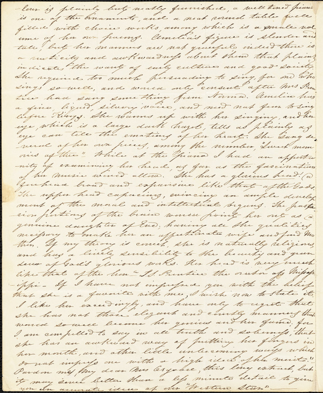 Anna Peyre (Shackleford) Dinnies, St. Louis, MO., autograph letter signed to Frances Sargent (Locke) Osgood, 19 June 1844