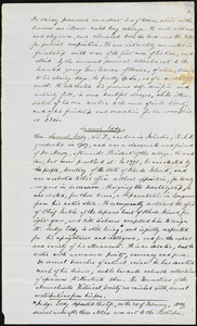 Samuel Eddy manuscript by unknown writer.