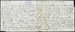 Elizabeth Fries (Lummis) Ellet autograph letter signed to [Edgar Allan Poe], [December 1845]