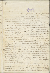 Elizabeth Fries (Lummis) Ellet autograph letter signed to Harriet Stanley (McCrillis) Griswold, [1853]