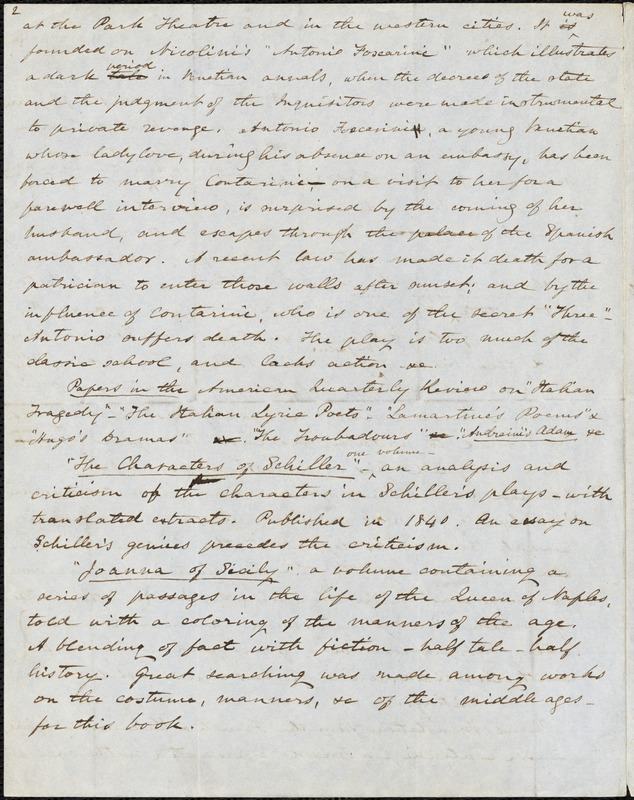 Elizabeth Fries (Lummis) Ellet manuscript, [1848?]