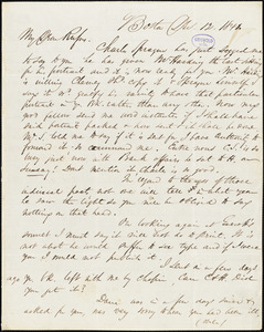 James Thomas Fields, Boston, MA., autograph letter signed to R. W. Griswold, 12 December 1841