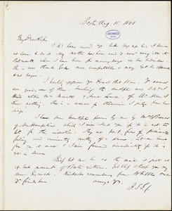 James Thomas Fields, Boston, MA., autograph letter signed to R. W. Griswold, 15 August 1848