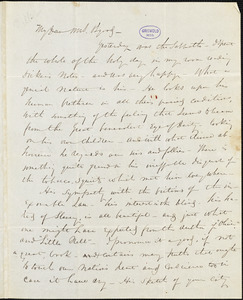 Hiram Fuller autograph letter signed to Frances Sargent (Locke) Osgood, [1842?]