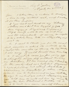 Horace Greeley, New York, autograph letter signed to R. W. Griswold, 3 December 1840