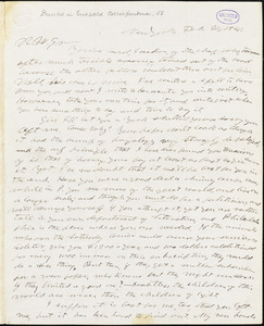 Horace Greeley, New York, autograph letter signed to R. W. Griswold, 20 February 1841