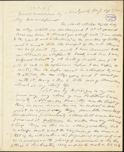 Horace Greeley, New York, autograph letter signed to R. W. Griswold, 29 July 1845