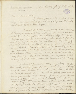Horace Greeley, New York, autograph letter signed to R. W. Griswold, 22 July 1846