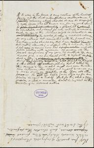 Rufus Wilmot Griswold manuscript