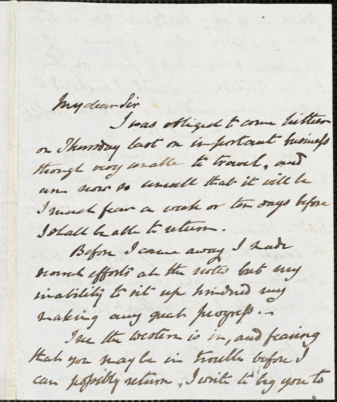 Henry William Herbert, Newark, NJ., autograph letter signed, 13 April 1845