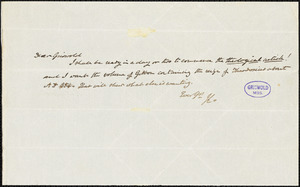 Henry William Herbert autograph letter signed to R. W. Griswold
